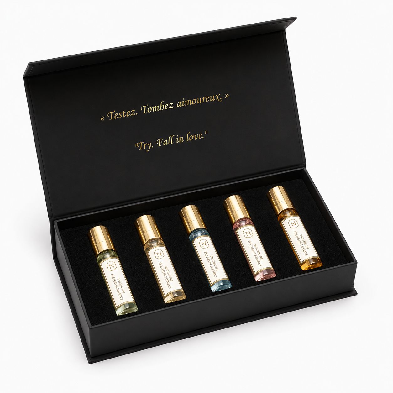 Coffret 3 Parfums + 5 Testeurs offerts